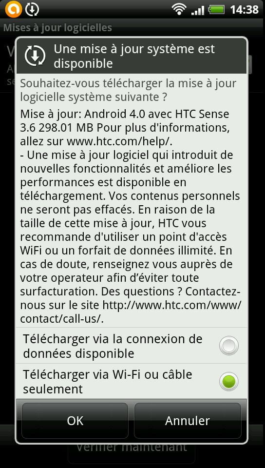 Android: Mise-à-jour Ice Cream Sandwich pour HTC Evo 3D