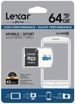 Review / Test: Lexar Micro SDXC 64gigas - Class 10 - UHS-1 2 lexar-microsd-64-class-10
