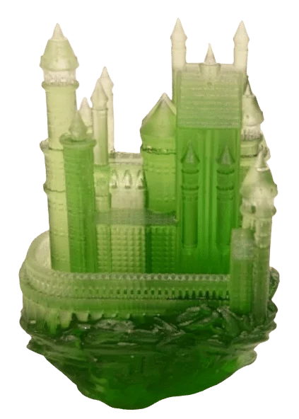 Test / Avis : Imprimante 3D SLA Longer Orange 30 10 impression 3D sla chateau vert transluscide